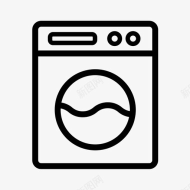 洗衣机家电洗衣房图标