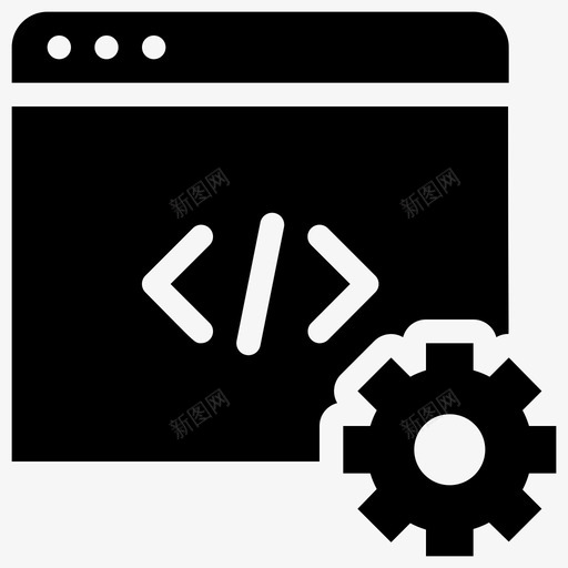 网站编码和齿轮商业数字服务svg_新图网 https://ixintu.com 编码 网站 齿轮 数字 服务 商业 设置 技术网站 符号