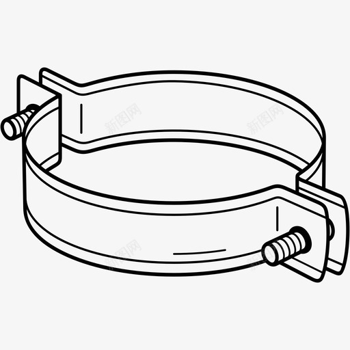 标准管卡支架不锈钢svg_新图网 https://ixintu.com 标准 管卡 支架 不锈钢