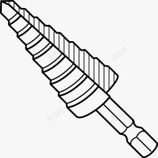 阶梯钻头高速钛svg_新图网 https://ixintu.com 阶梯 钻头 高速 钛钢