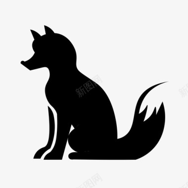 狐狸动物红狼图标