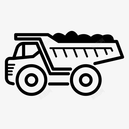 矿用卡车运输卡车重型机械svg_新图网 https://ixintu.com 卡车 矿用 机械 运输 重型 大型 自卸 装载 非公 公路 车辆