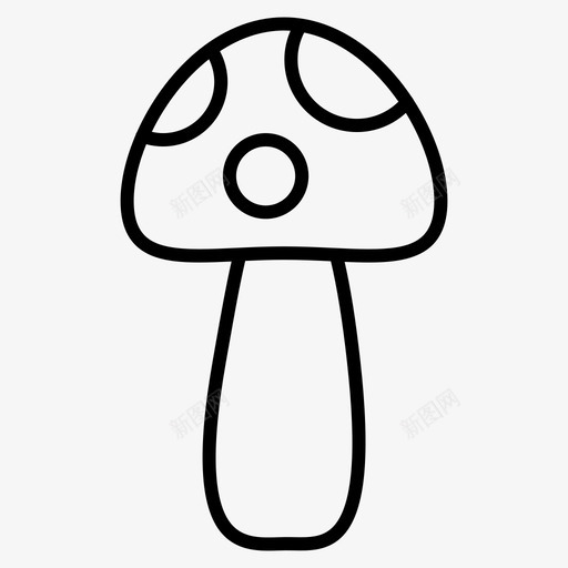 蘑菇秋瘦svg_新图网 https://ixintu.com 蘑菇 秋瘦