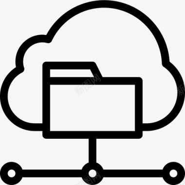 云数据采集业务数字服务图标