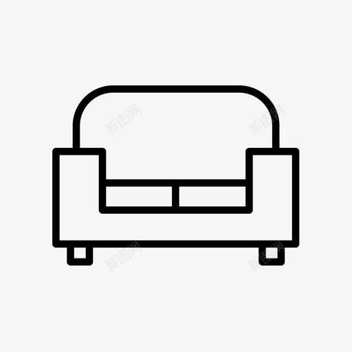 长沙发卧室家具svg_新图网 https://ixintu.com 沙发 长沙 客厅 卧室 家具 基本 图标