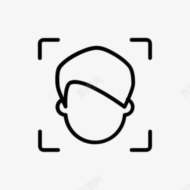 扫描器人检查识别图标