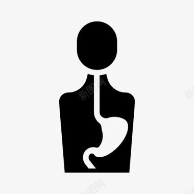 胃腹部解剖学图标