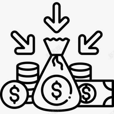 收入债务支出图标