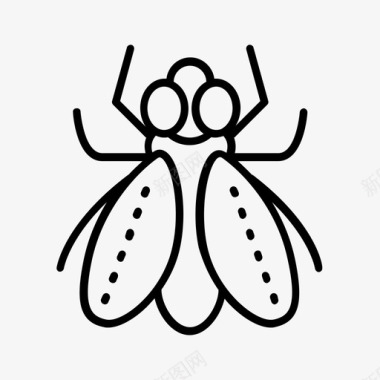 苍蝇动物昆虫图标