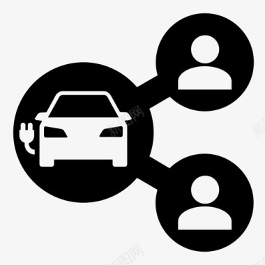 ecar共享电子汽车共享汽车共享图标