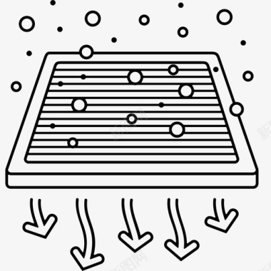 空气过滤器灰尘流量图标