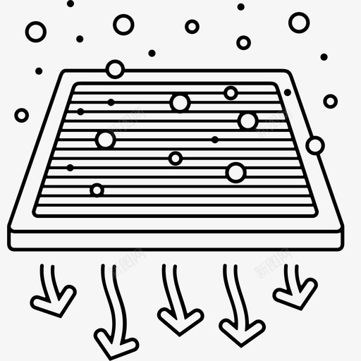 空气过滤器灰尘流量svg_新图网 https://ixintu.com 空气 过滤器 灰尘 流量 通风