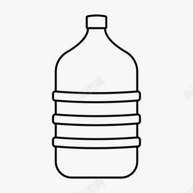 加仑瓶装冷却图标