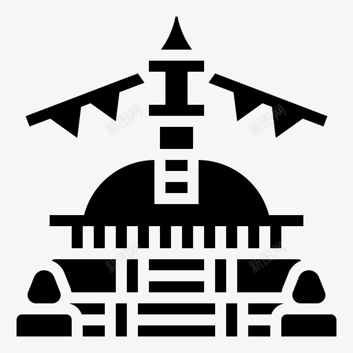 布达纳特佛教尼泊尔svg_新图网 https://ixintu.com 布达 纳特 佛教 尼泊尔 佛塔 地标 雕文