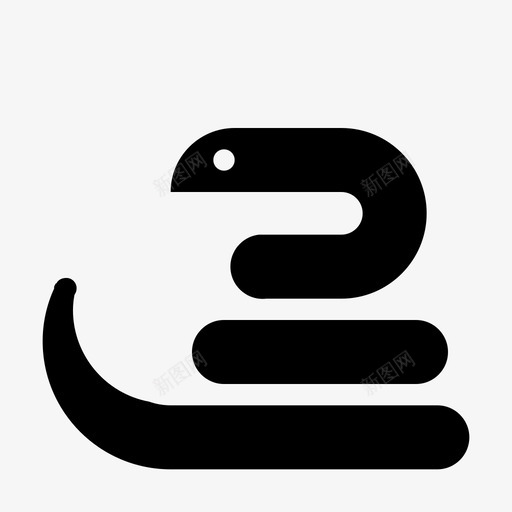 蛇动物螺旋svg_新图网 https://ixintu.com 动物 螺旋 材料 图标