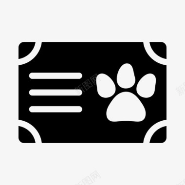 宠物动物证书图标