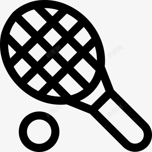 网球健身运动svg_新图网 https://ixintu.com 网球 运动 健身 比赛