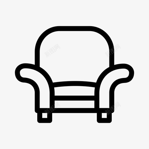 沙发家居室内svg_新图网 https://ixintu.com 沙发 室内 家居 座椅 家居装饰 像素 完美 线条 轮廓
