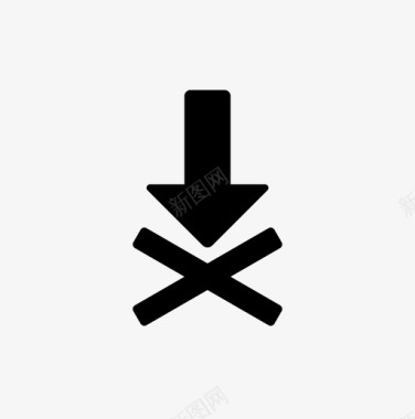 x标记点箭头十字图标