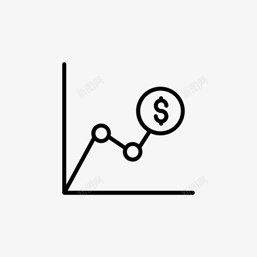 货币增长图表业务财务svg_新图网 https://ixintu.com 图表 货币 增长 业务 财务 直线 平面 平面图 图标