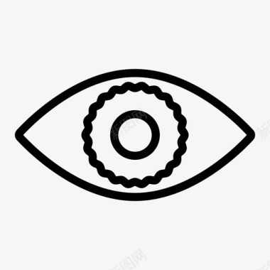 视力模糊疾病眼睛图标