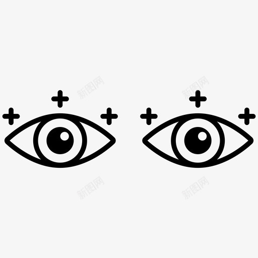 闪亮的眼睛视力瞳孔svg_新图网 https://ixintu.com 闪亮 亮的 眼睛 视力 瞳孔