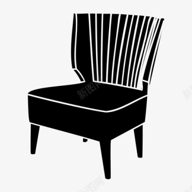 椅子扶手椅设计师图标
