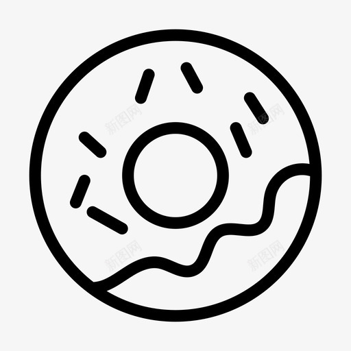 甜甜圈面包房美味svg_新图网 https://ixintu.com 甜甜圈 面包房 美味 食品 糖果 主题公园 线条