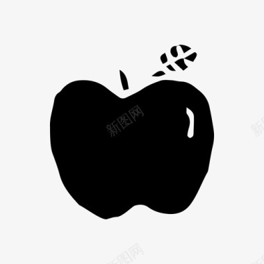 苹果素描食物图标