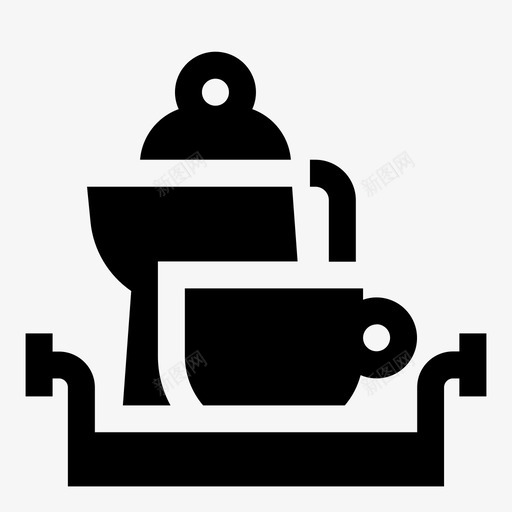 餐盘早餐咖啡svg_新图网 https://ixintu.com 餐盘 早餐 咖啡 盘子 客房服务 酒店 酒店服 服务