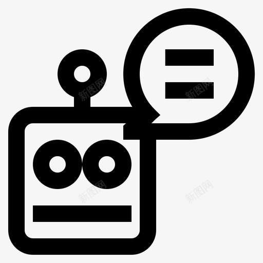 聊天机器人服务支持svg_新图网 https://ixintu.com 聊天 机器人 服务支持 支持 基本 图标