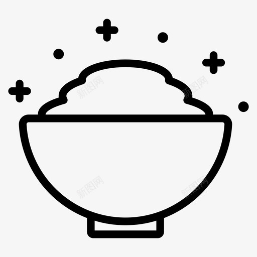 新鲜奶油碗食物svg_新图网 https://ixintu.com 新鲜 奶油 食物 酱汁 米饭 三明治