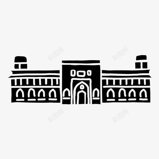 阿格拉要塞建筑印度svg_新图网 https://ixintu.com 阿格 格拉 要塞 建筑 印度 素描 世界 地标