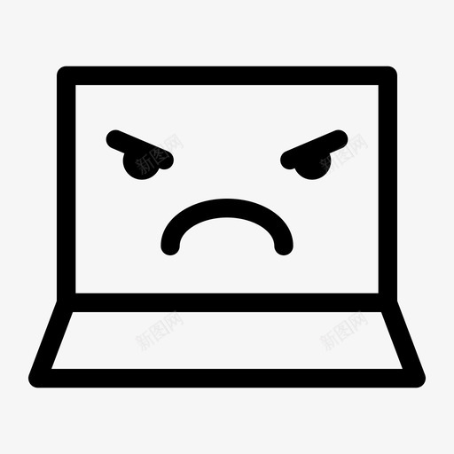 表情符号愤怒笔记本电脑svg_新图网 https://ixintu.com 表情 符号 愤怒 笔记本 电脑 疯狂