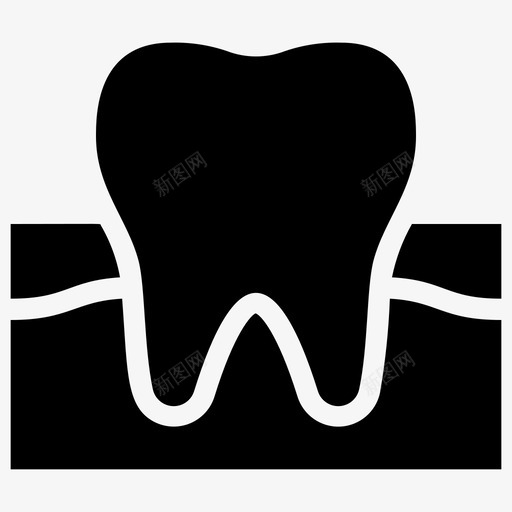 牙齿和牙龈解剖学牙科svg_新图网 https://ixintu.com 器官 外科学 牙科 牙齿 牙龈 牙龈健康刷牙防蛀牙 解剖学 雕文