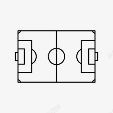 足球场竞技场运动场图标