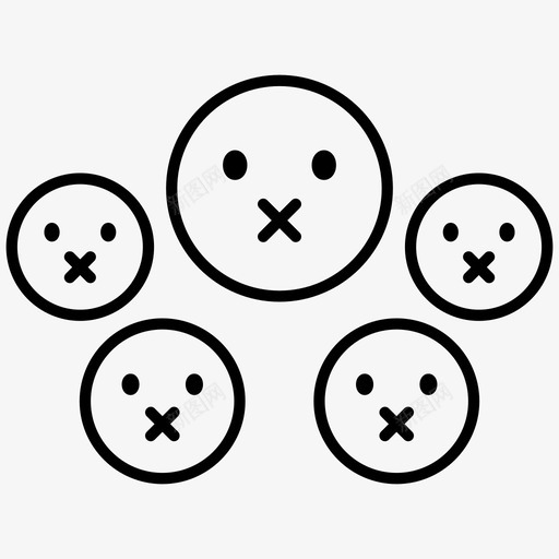 沉默的抗议人类的情感安静svg_新图网 https://ixintu.com 沉默 抗议 人类 情感 安静 闭嘴 表情 表达