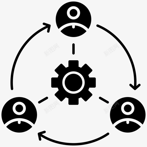 团队协议协作svg_新图网 https://ixintu.com 团队 协议 协作 交易 交易人 人员