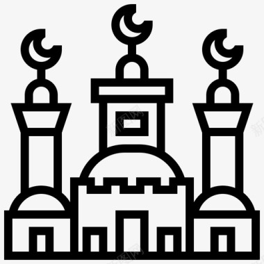 图巴塞内加尔神圣伊斯兰教图标