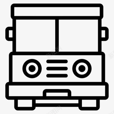 校车教育电动公交车图标