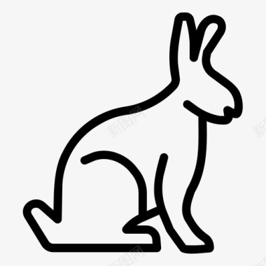兔子宠物啮齿动物店图标