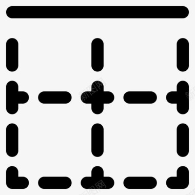 边框单元格电子表格图标