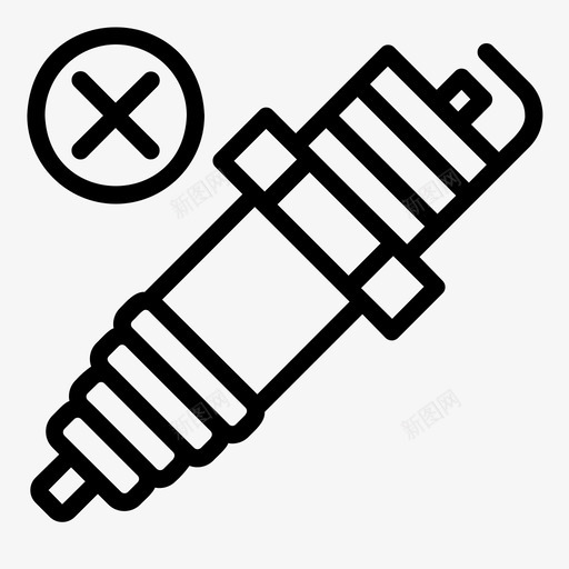 火花汽车电气svg_新图网 https://ixintu.com 汽车 火花 电气机械 插头 机械 轮廓