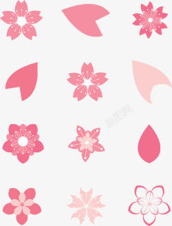 樱花插画cherry blossomsillustration素材