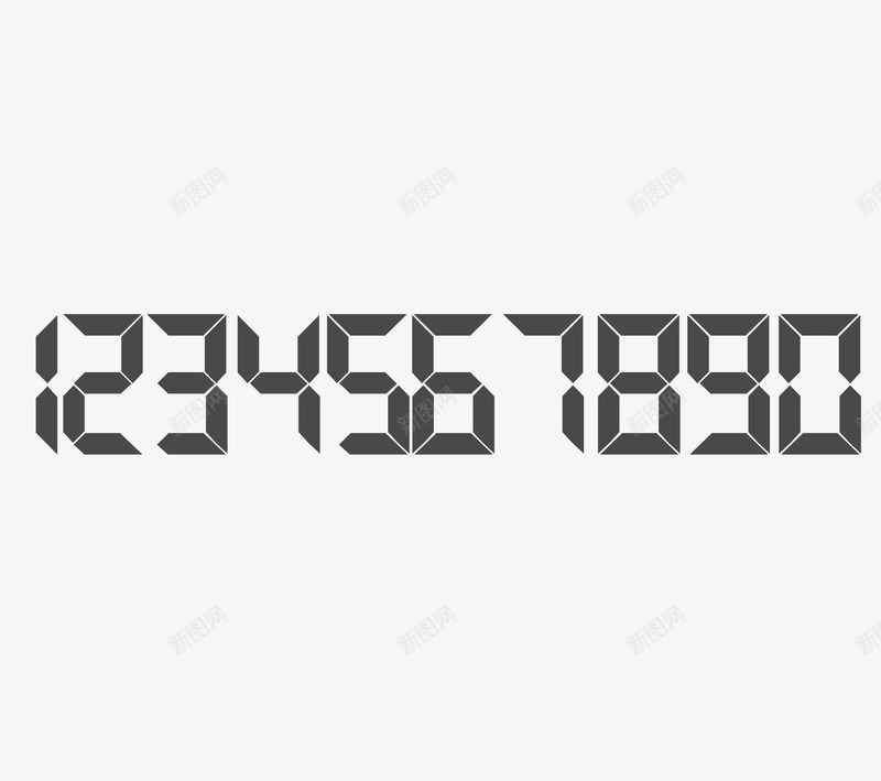 电子数码显示阿拉伯数字png免抠素材_新图网 https://ixintu.com 电子 数码 显示 阿拉伯数字