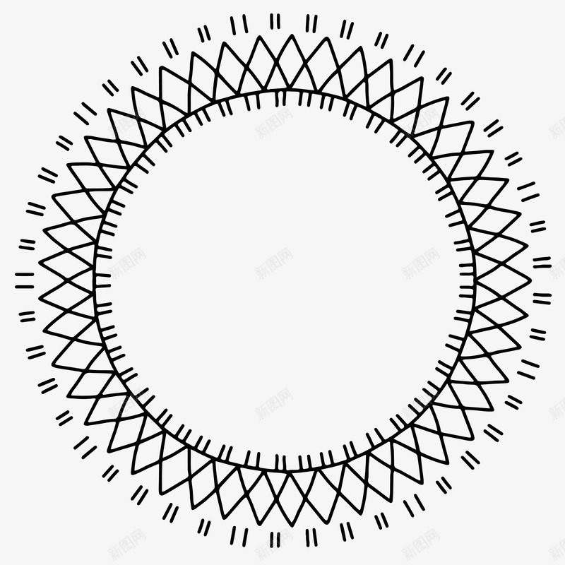 MANDALACIRCLE28边框纹样png免抠素材_新图网 https://ixintu.com 边框 纹样
