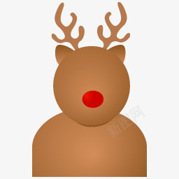 棕色麋鹿图标 iconcom圣诞节png免抠素材_新图网 https://ixintu.com 棕色 麋鹿 图标 圣诞节