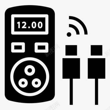 电能表插头省电图标