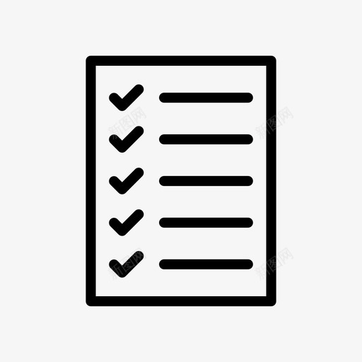 检查表文件纸张svg_新图网 https://ixintu.com 检查表 文件 纸张 工作 作表 任务 列表 仓库 货物 装运 线条