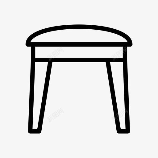 凳子家具室内svg_新图网 https://ixintu.com 家具 凳子 室内 桌子 木头 线条